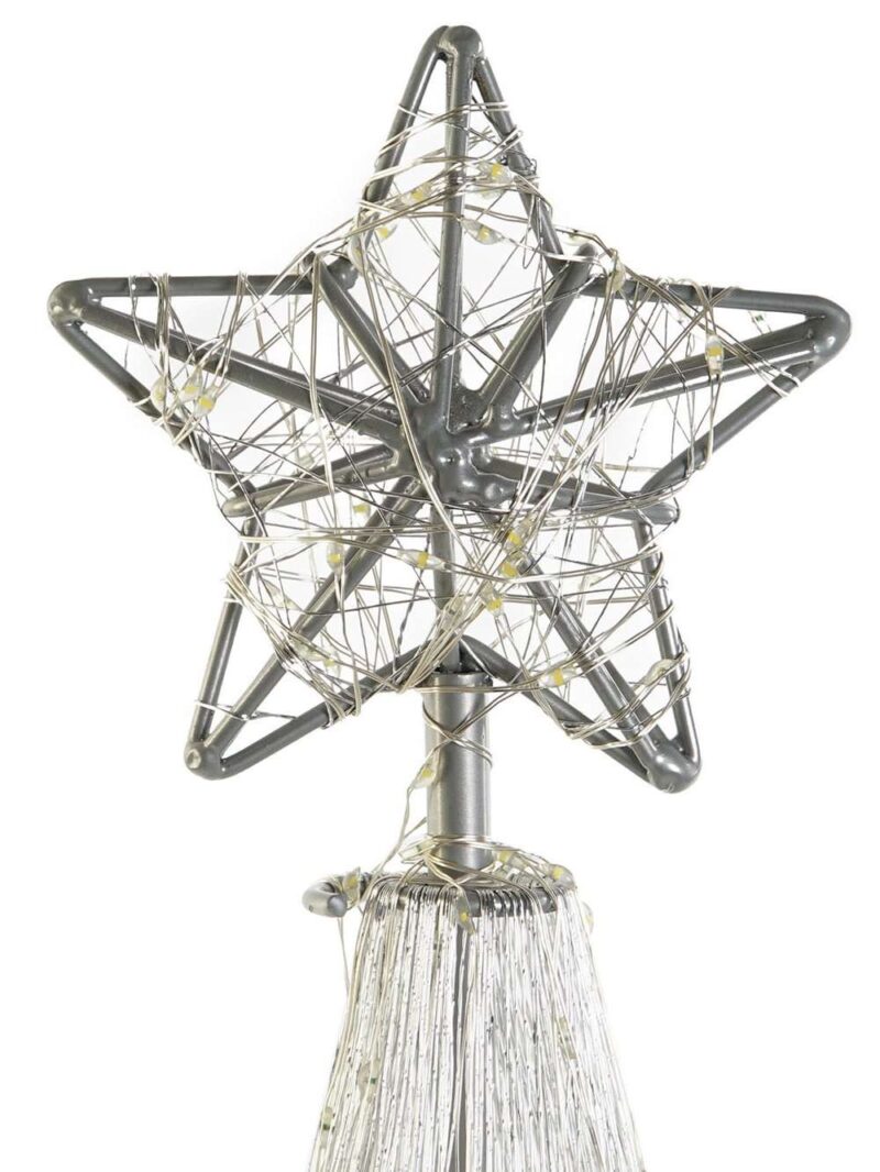 Decorazione Luminosa Cono Con Stella E Led H60