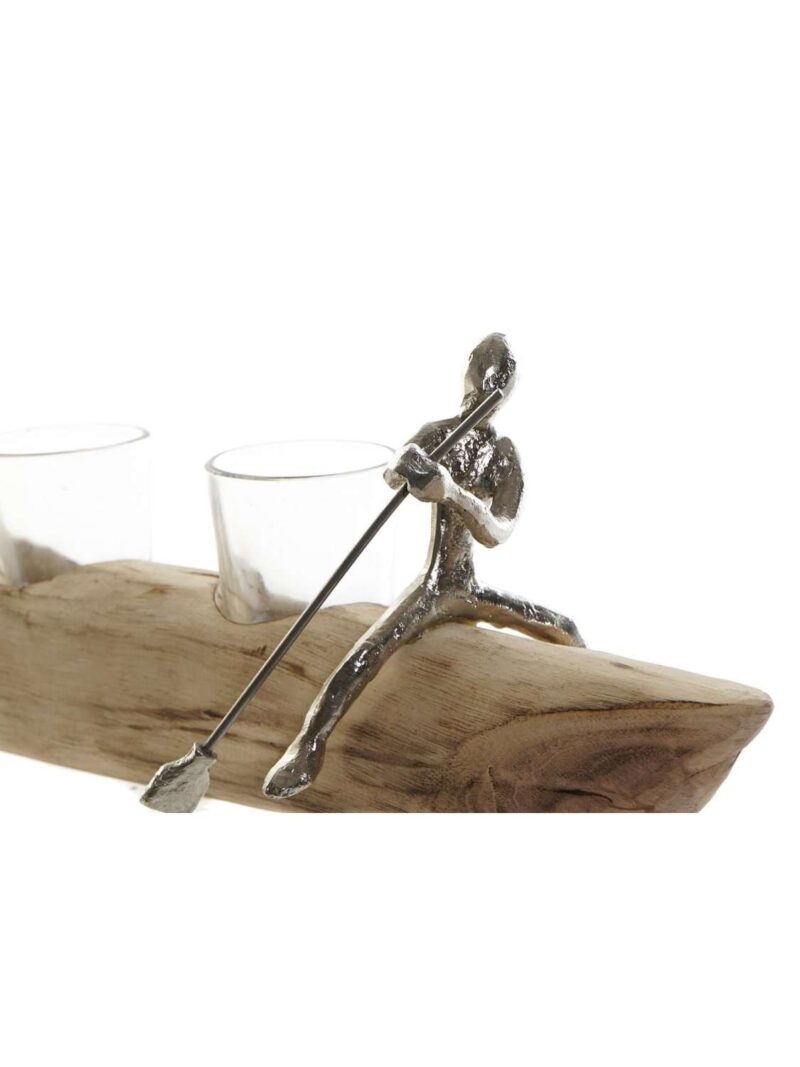 Pv-174957-1_1 Portacandele Canoa In Legno Naturale Di Mango