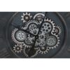 Grande Orologio Da Parete Con Ingranaggi A Vista In Metallo E Vetro