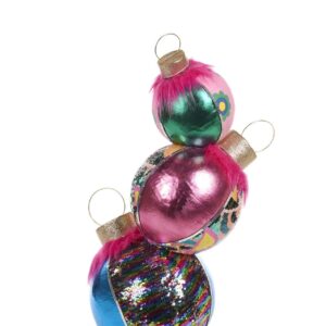 Palle Albero di Natale in Tessuto Multicolor da Terra