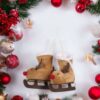 Pattini Da Ghiaccio Per Albero Di Natale Testa Di Renna