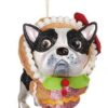 Bulldog Costume Omino Di Pan Di Zenzero Per Albero Di Natale