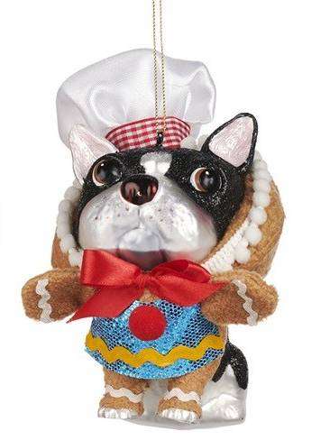 Bulldog Costume Omino Di Pan Di Zenzero Per Albero Di Natale