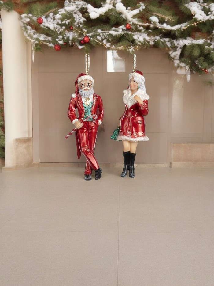 Abbo Natale E Signora Claus Stile Moderno Decorazione