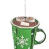 Tazza Decorazione Per Albero Natale Rosso Verde Bianco