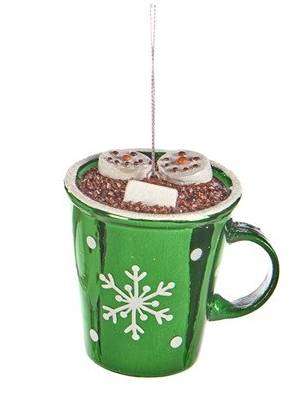 Tazza Decorazione Per Albero Natale Rosso Verde Bianco