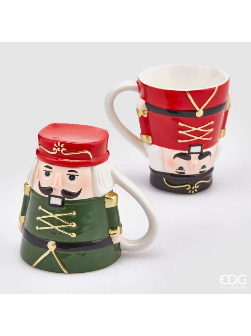Set Di 2 Tazze Soldato Rovescio Natalizie