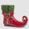 Vaso Calza Natalizia in Poliresina Rosso Verde