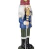 Decorazione Statuetta Schiaccianoci 60 Cm Blu Ceramica