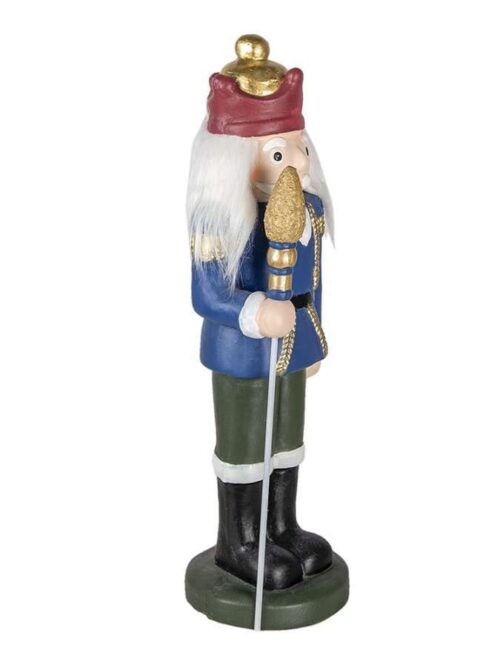 Decorazione Statuetta Schiaccianoci 60 cm Blu Ceramica