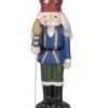 Decorazione Statuetta Schiaccianoci 60 Cm Blu Ceramica