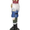 Decorazione Statuetta Schiaccianoci 60 Cm Blu Ceramica