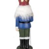 Decorazione Statuetta Schiaccianoci 60 Cm Blu Ceramica