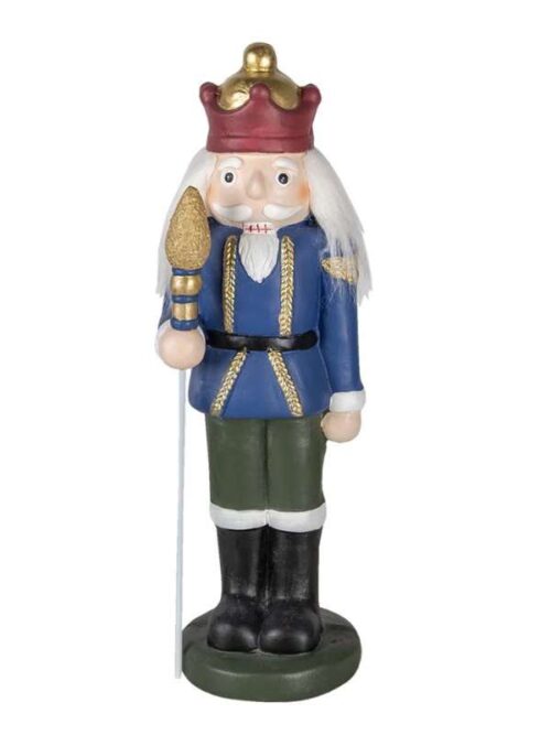 Decorazione Statuetta Schiaccianoci 60 cm Blu Ceramica