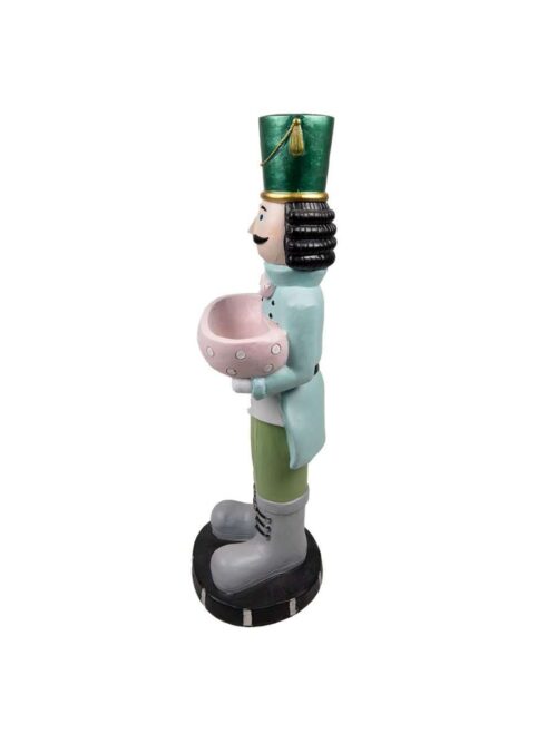 Decorazione Schiaccianoci Verde in Ossido di Magnesio h79 cm