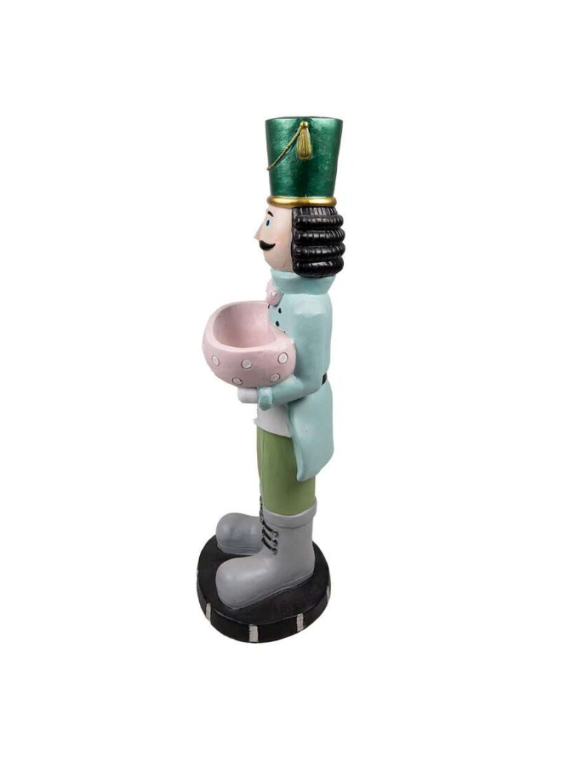 Decorazione Schiaccianoci Verde In Ossido Di Magnesio H79 Cm