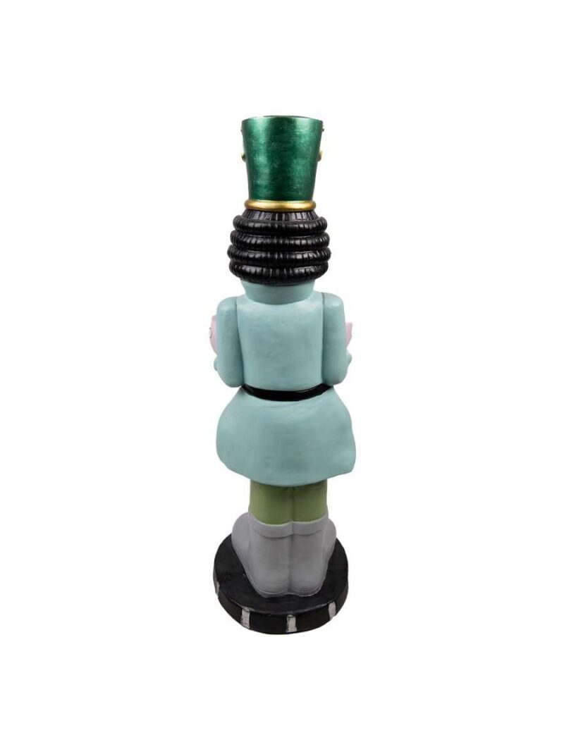 Decorazione Schiaccianoci Verde In Ossido Di Magnesio H79 Cm