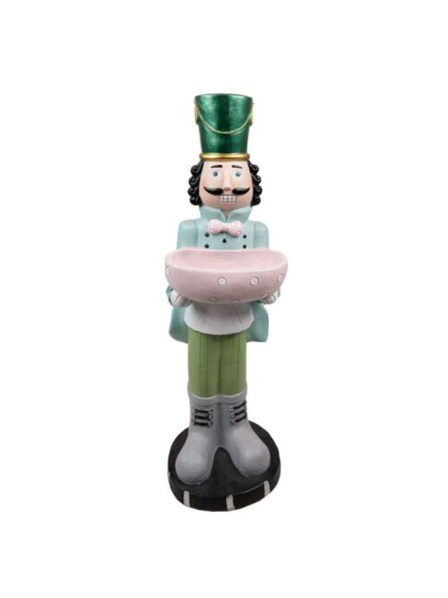 Decorazione Schiaccianoci Verde in Ossido di Magnesio h79 cm