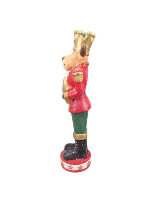Decorazione Statuetta Cervo in Poliresina h80 cm Rosso