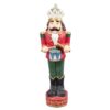 Decorazione Statuetta Schiaccianoci 65 Cm Verde Rosso