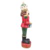 Decorazione Statuetta Schiaccianoci 65 Cm Verde Rosso