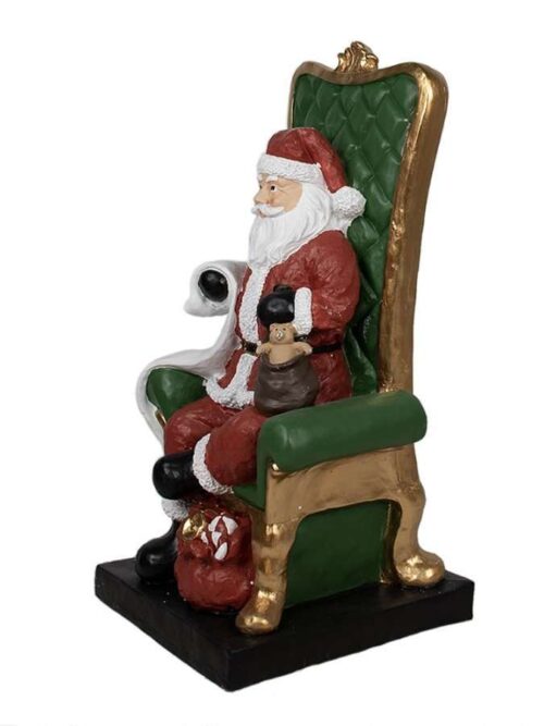 Grande Statua Babbo Natale Rosso Decorazione Natalizia