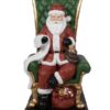 Grande Statua Babbo Natale Rosso Decorazione Natalizia