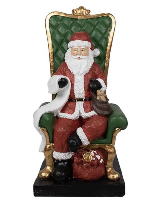 Grande Statua Babbo Natale Rosso Decorazione Natalizia