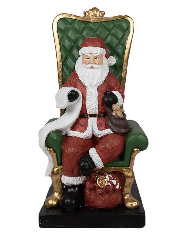 Grande Statua Babbo Natale Rosso Decorazione Natalizia