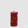 Candela In Cera Bacche Rosso Verde