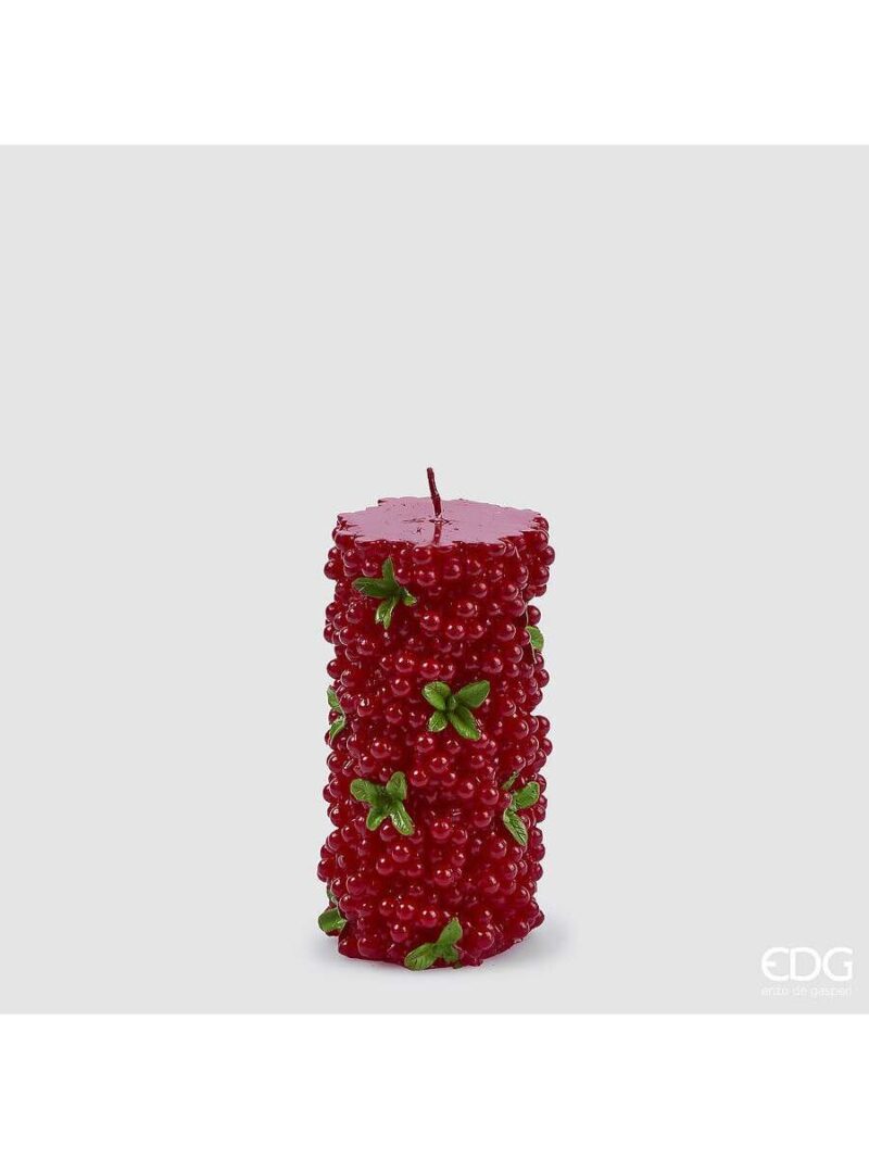 Candela In Cera Bacche Rosso Verde