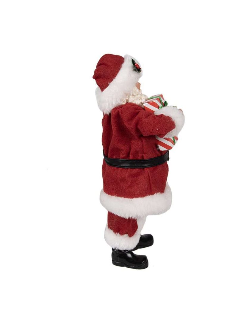 Decorazione Statuetta Babbo Natale 28 Cm Rosso