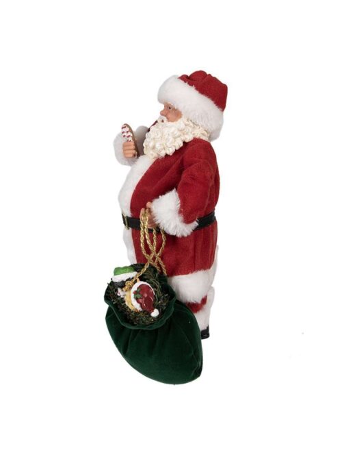 Decorazione Statuetta Babbo Natale con Sacca Regali