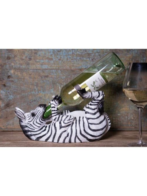 Portabottiglie Vino Zebra Bianco e Nero