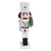 Decorazione Statuetta Schiaccianoci Bianco H19 Cm