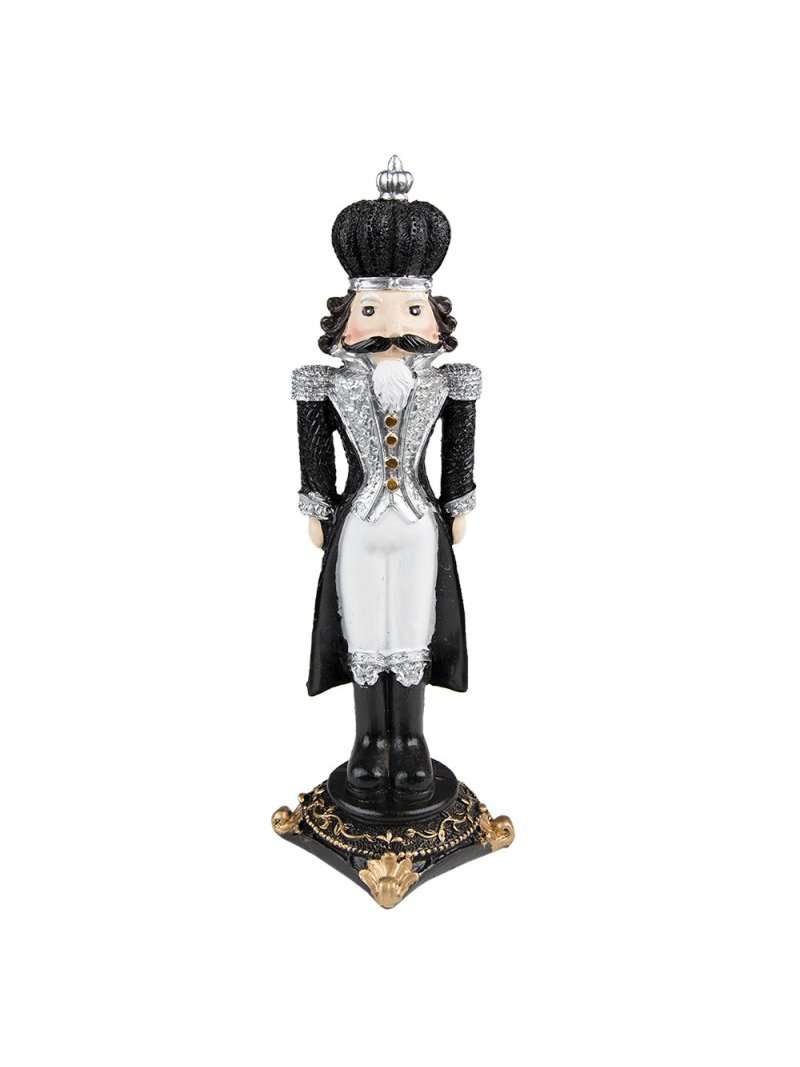 Decorazione Statuetta Schiaccianoci Rosso O Nero H24 Cm