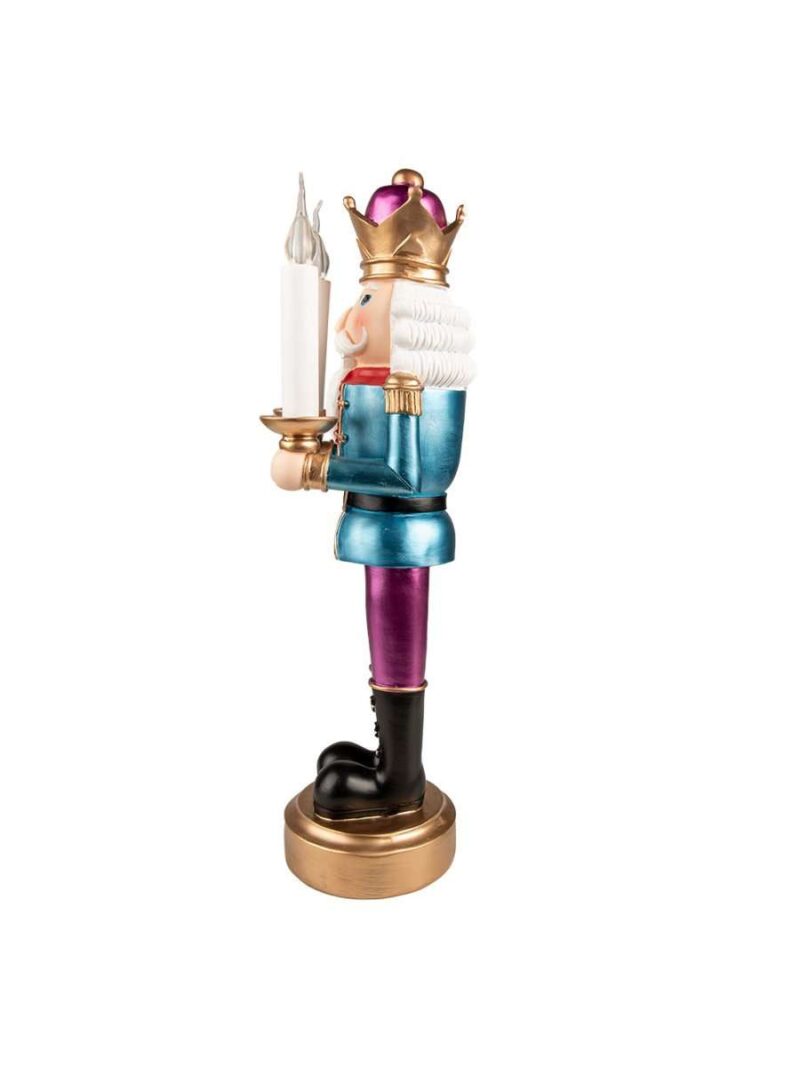 Statuetta Schiaccianoci Con Led H41 Cm