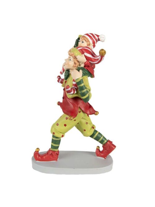 Decorazione Statuetta Decorativa di Natale Elfo h19 cm