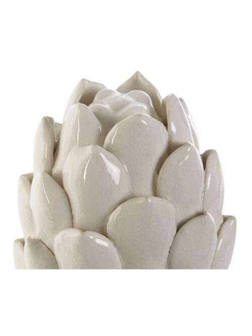 Decorazione Ananas Bianco in Ceramica h26 cm