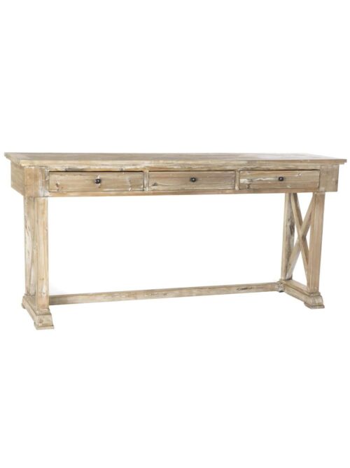 Consolle in Legno di Pino Riciclato Invecchiato