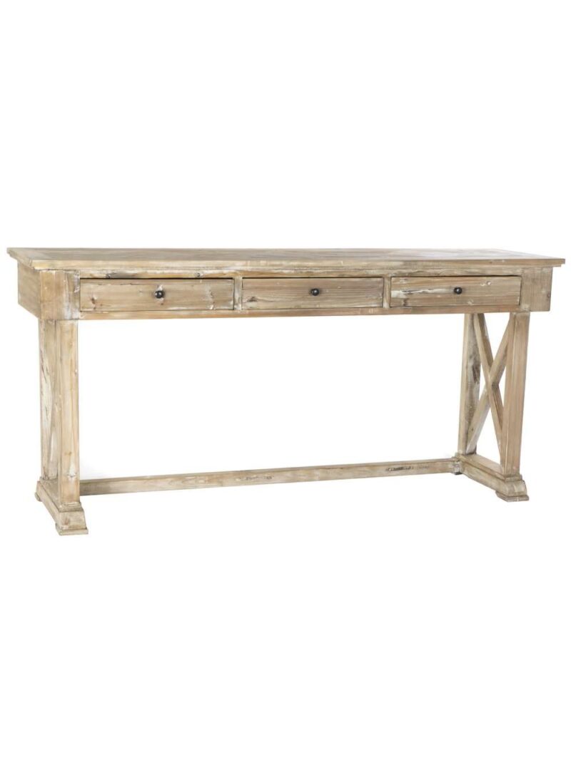Consolle In Legno Di Pino Riciclato Invecchiato