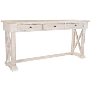 Consolle in Legno di Pino Riciclato Invecchiato