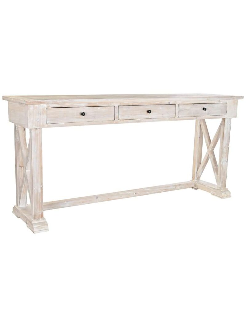 Consolle In Legno Di Pino Riciclato Invecchiato