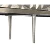 Buffet In Legno Di Mango Intagliato Con Finitura Metallizzata Champagne