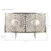 Buffet In Legno Di Mango Intagliato Con Finitura Metallizzata Champagne