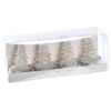 Set 4 Candele Segnaposto Alberello In Cera