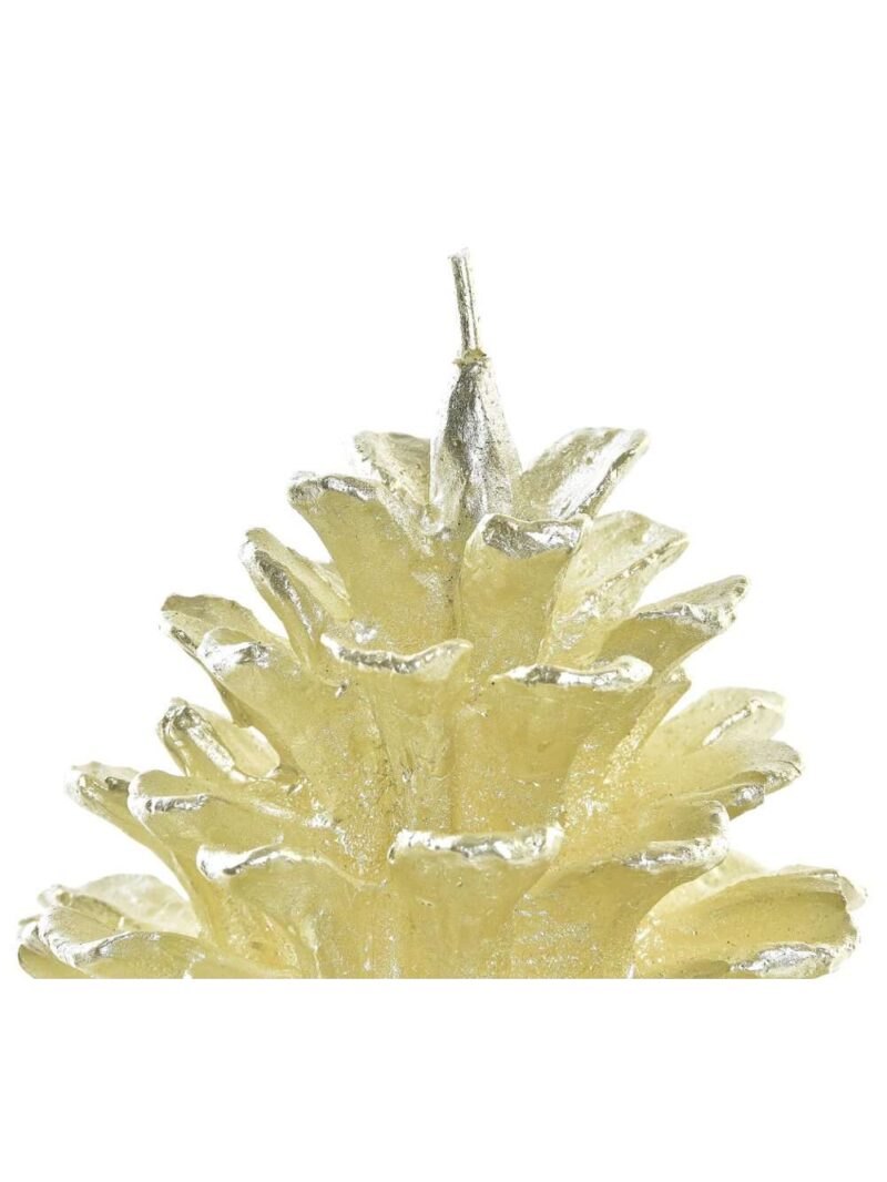 Candela Pigna In Cera 290Gr Oro Argento Champagne