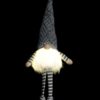 Figura Gnomo Con Led In Pancia E Barba 24X14X64 Cm