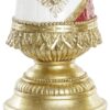 Albero Bianco Rosso Oro A Cono In Resina