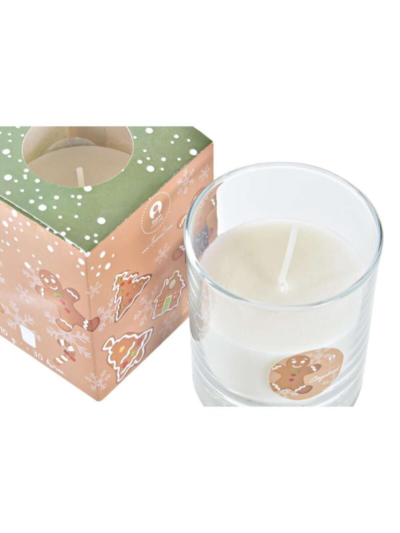 Candela In Cera Babbo Natale In Confezione Regalo